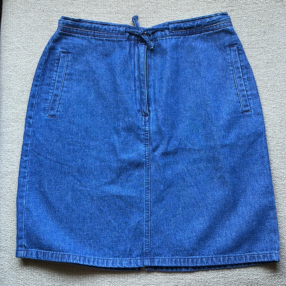 Petit Sophisticate denim skirt Sz 8 Waist adjustable